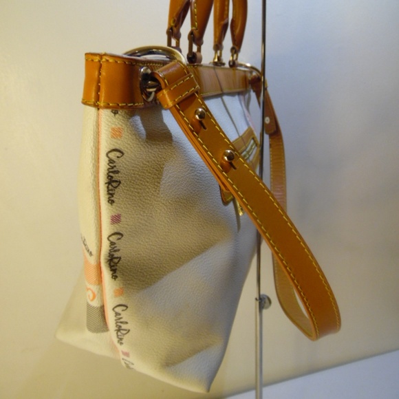 Carlo Rino Classic Vinyl Satchel Shoulder Bag - Picture 3 of 8